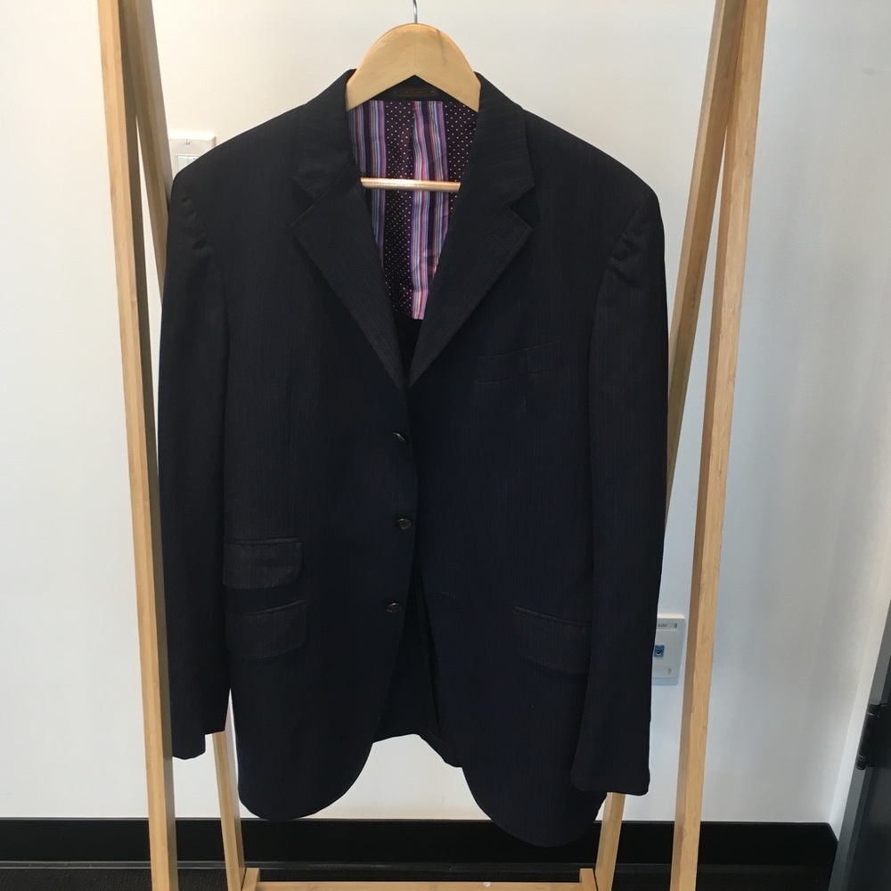 Italian pinstripe suit